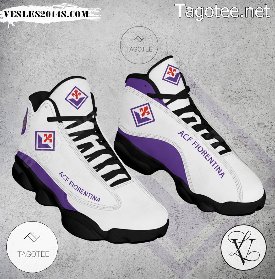 ACF Fiorentina Logo Air Jordan 13 Shoes - BiShop-a