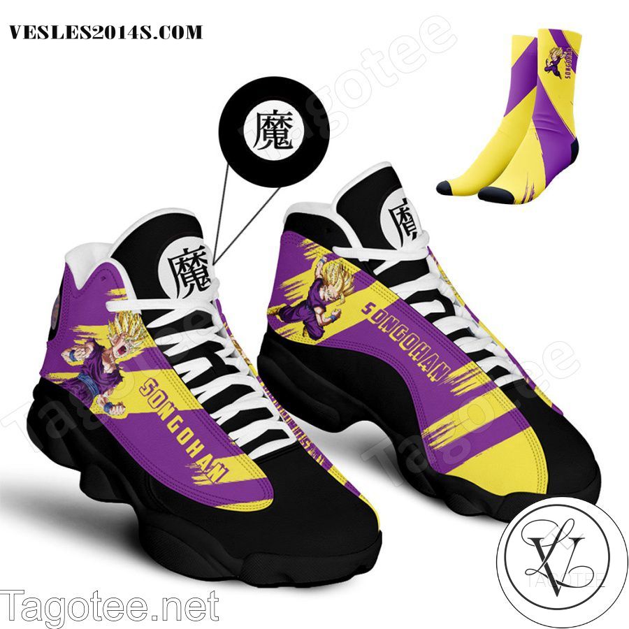 Anime-Dragon-Ball-Songohan-Air-Jordan-13-Shoes-1