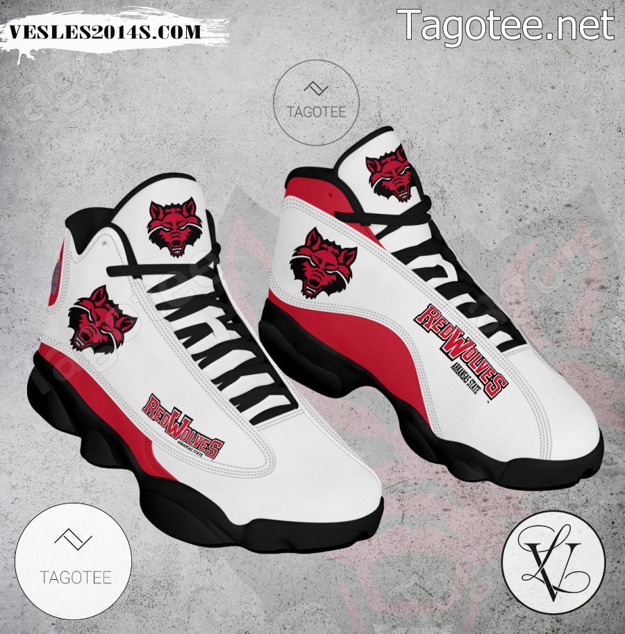 Arkansas State NCAA Logo Air Jordan 13 Shoes - BiShop-a