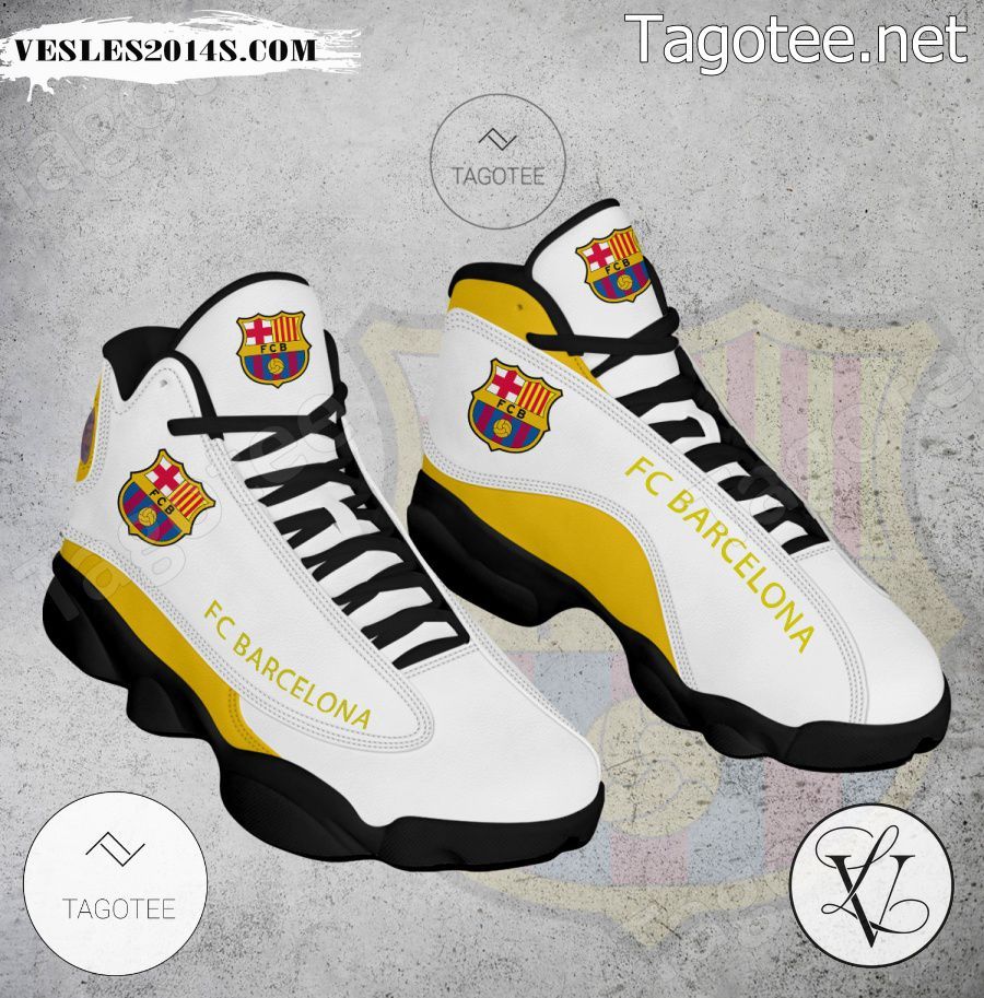 Barcelona Logo Air Jordan 13 Shoes - BiShop-a