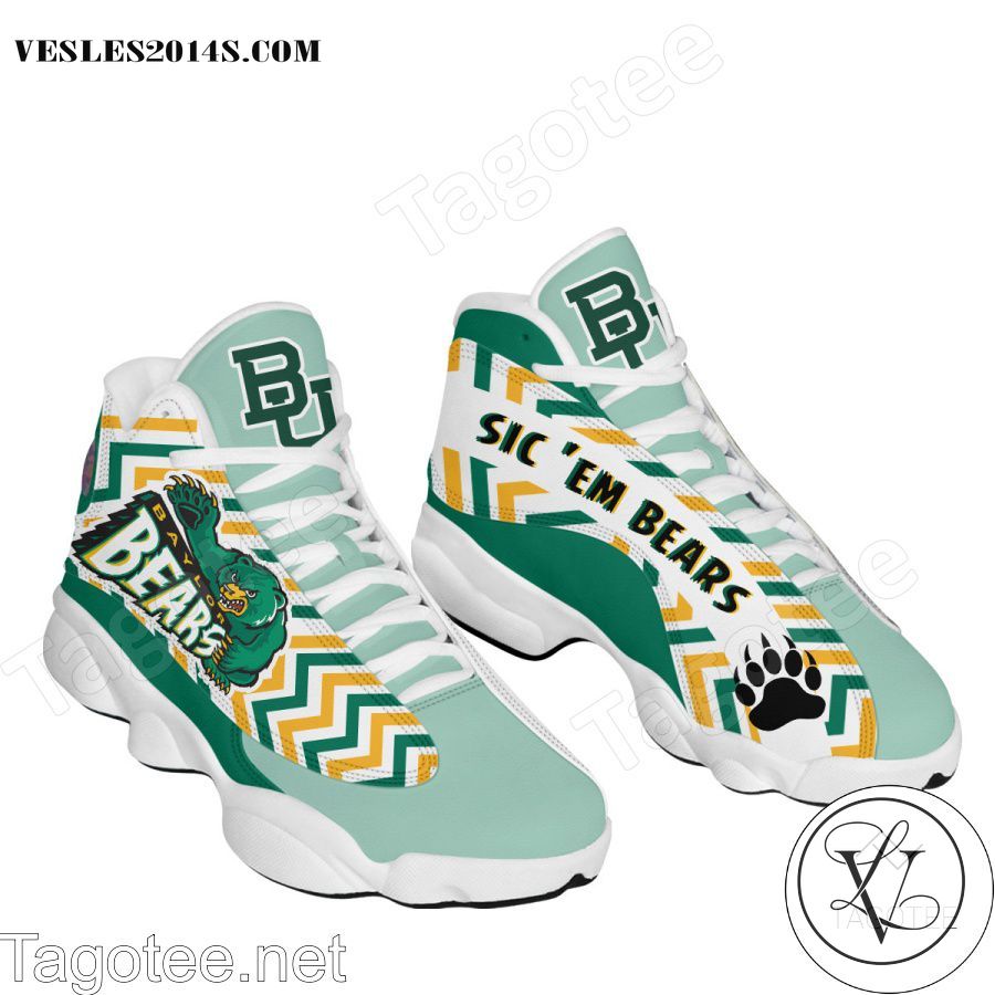Baylor Bears Air Jordan 13 Shoes-a