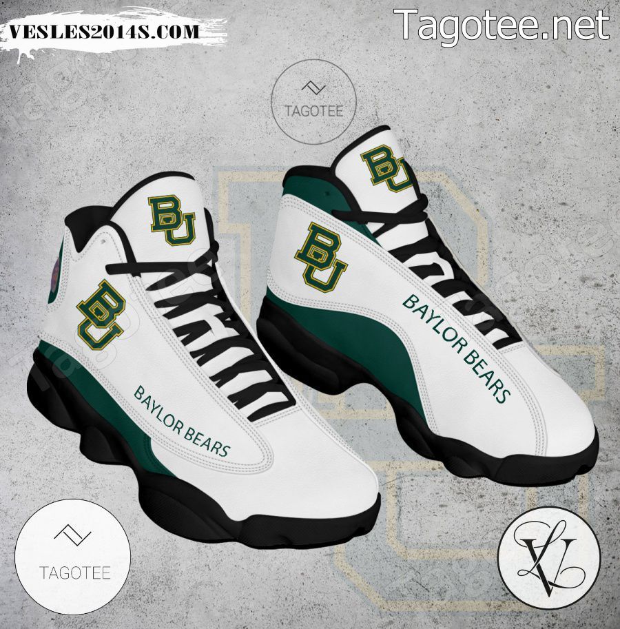 Baylor Bears NCAA Logo Air Jordan 13 Shoes - BiShop-a