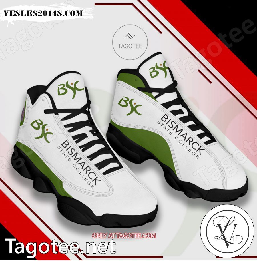 Bismarck-State-College Logo Air Jordan 13 Shoes - BiShop a