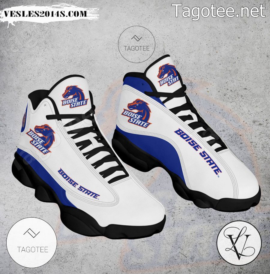 Boise State NCAA Logo Air Jordan 13 Shoes - BiShop-a