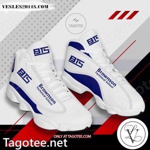 Brownson Technical School Logo Air Jordan 13 Shoes
