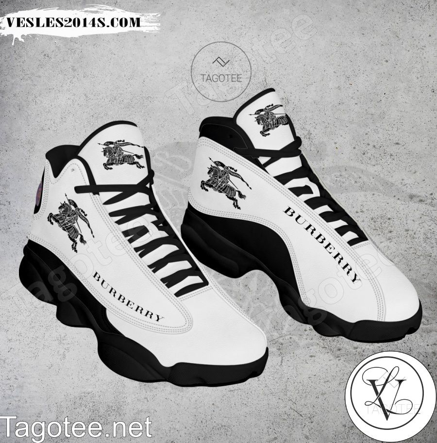 Burberry Logo Air Jordan 13 Shoes - EmonShop-a