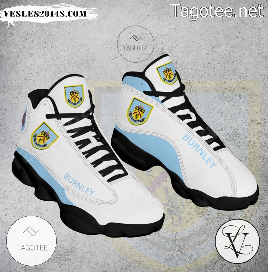 Burnley Football Club Logo Air Jordan 13 Shoes - BiShop-a