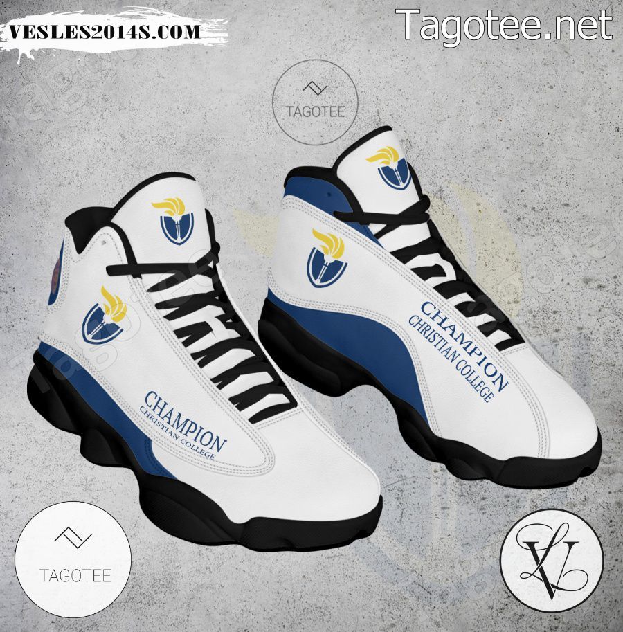 Champion Christian College Logo Air Jordan 13 Shoes - EmonShop-a