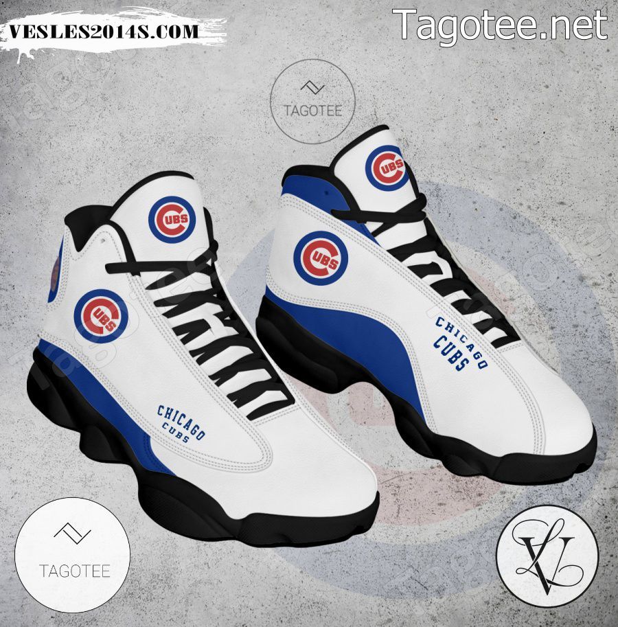 Chicago Cubs Logo Air Jordan 13 Shoes - EmonShop-a