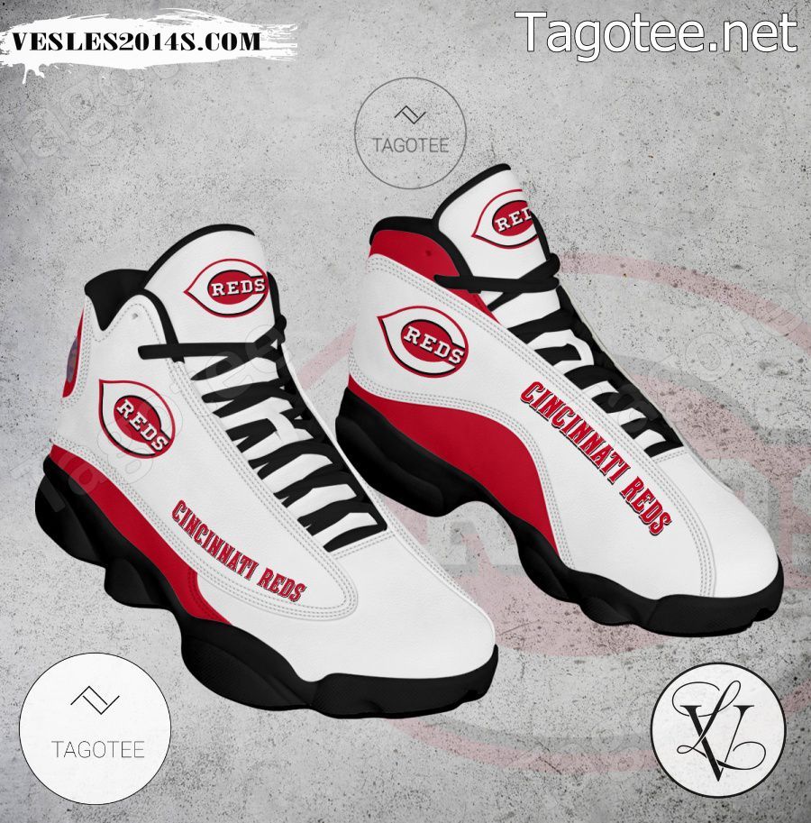 Cincinnati Reds Logo Air Jordan 13 Shoes - EmonShop-a