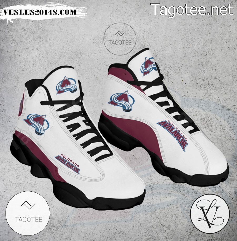 Colorado Avalanche Logo Air Jordan 13 Shoes - EmonShop-a