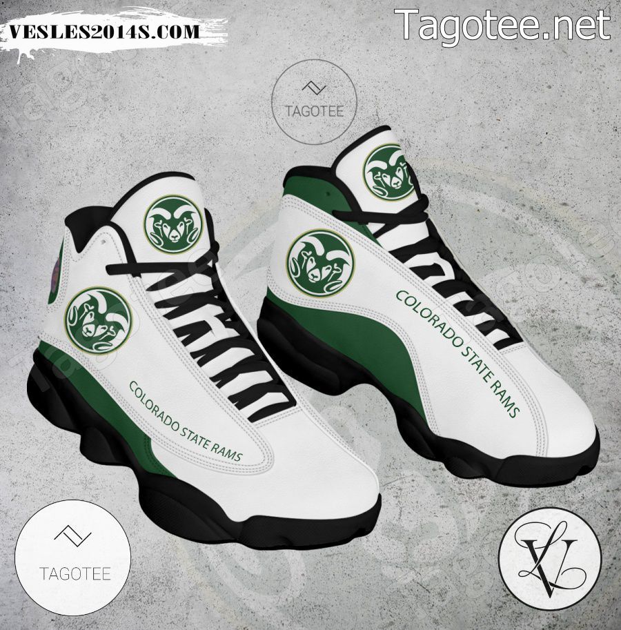 Colorado State Rams NCAA Logo Air Jordan 13 Shoes - BiShop-a