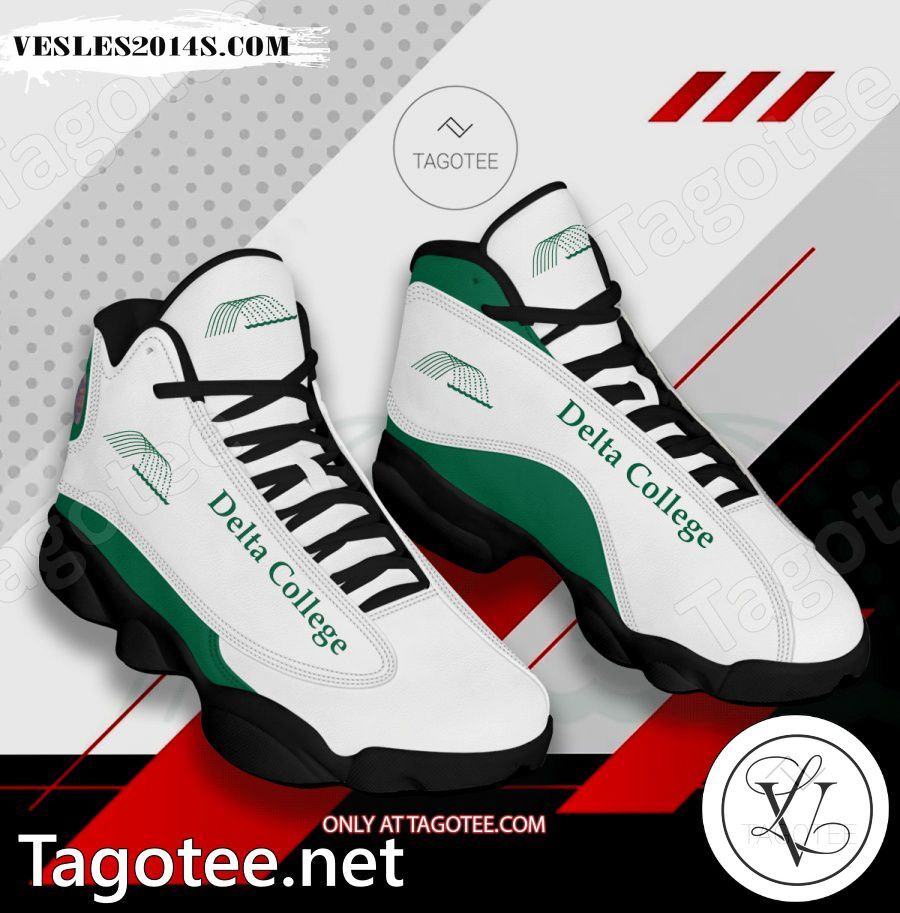 Delta-College Logo Air Jordan 13 Shoes - BiShop a