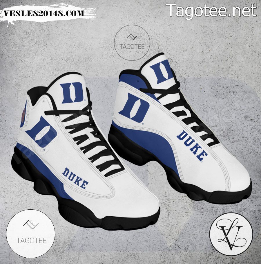 Duke NCAA Logo Air Jordan 13 Shoes - BiShop-a