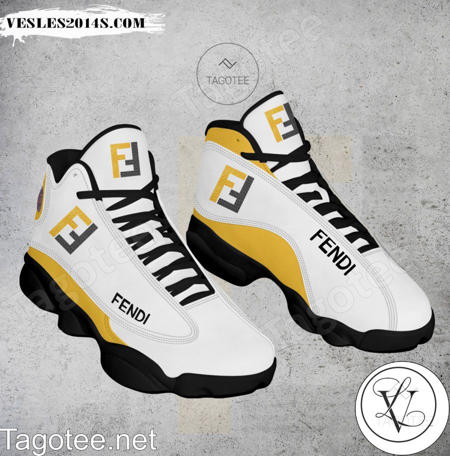 Fendi Logo Air Jordan 13 Shoes - EmonShop-a