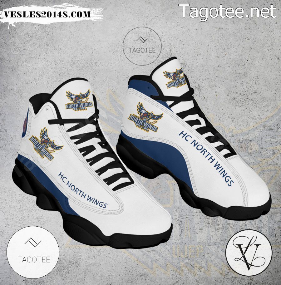 HC North Wings Logo Air Jordan 13 Shoes - EmonShop-a