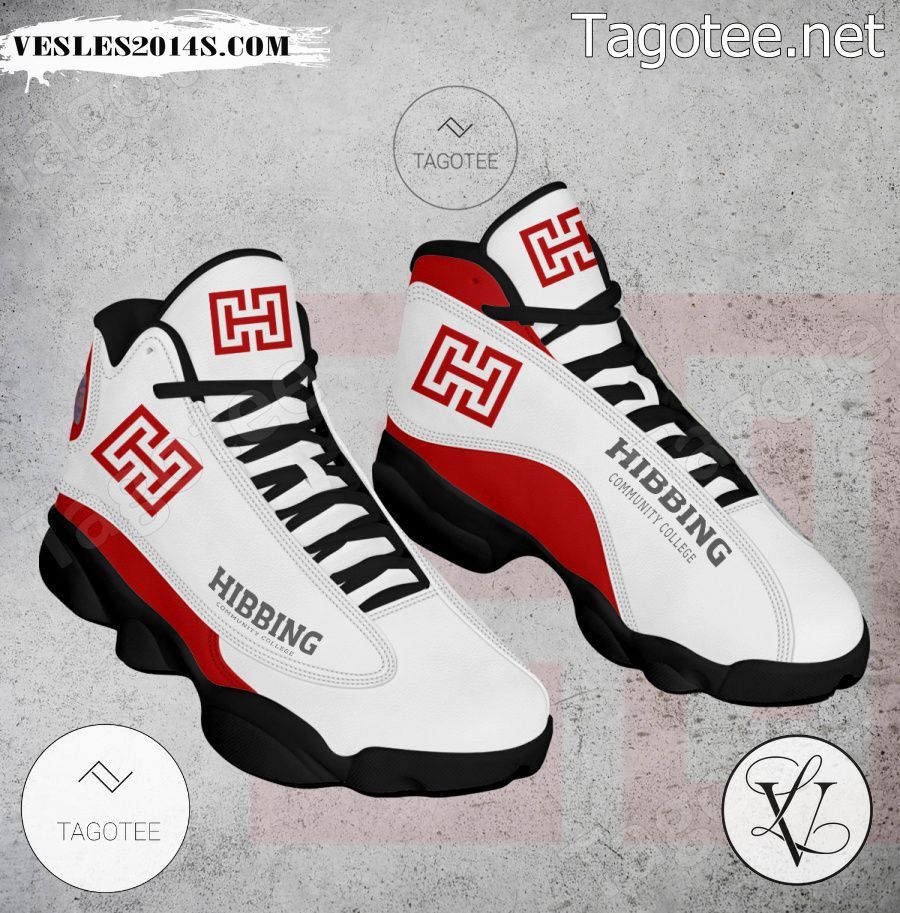 Hibbing Community College Logo Air Jordan 13 Shoes - EmonShop-a