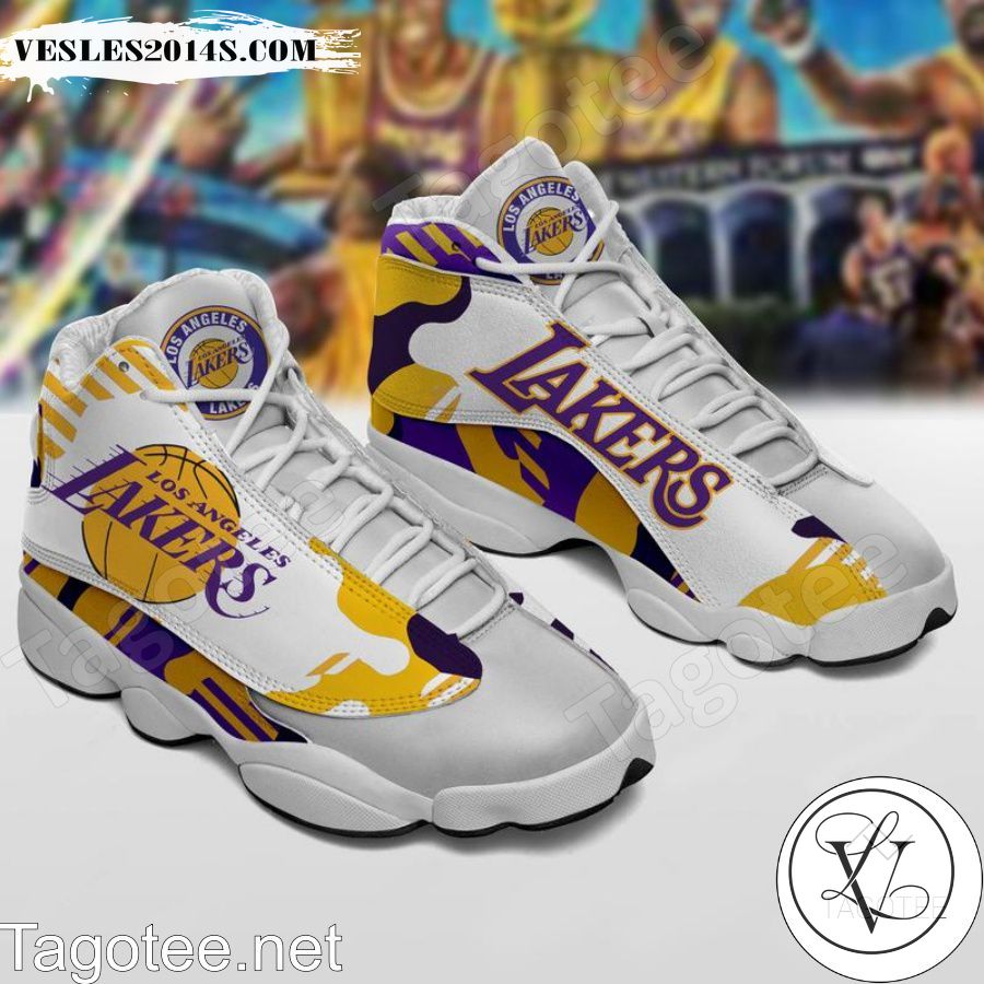 Los Angeles Lakers White Purple Air Jordan 13 Shoes Los Angeles Lakers White Purple Air Jordan 13 Shoes