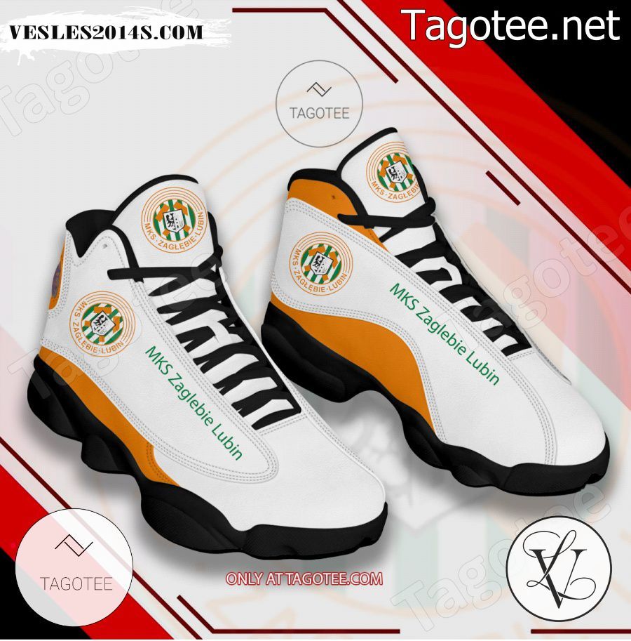 MKS-Zaglebie-Lubin Handball Logo Air Jordan 13 Shoes - BiShop a