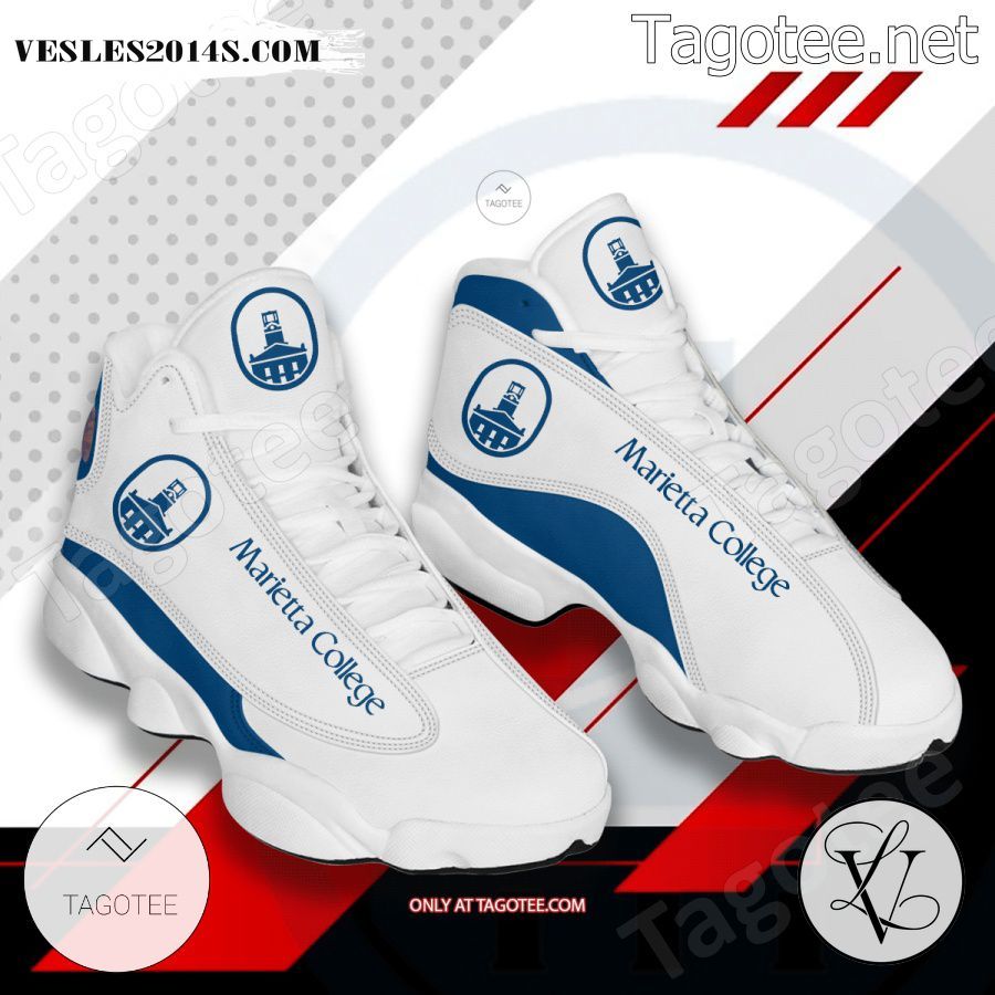 Marietta-College Logo Air Jordan 13 Shoes - EmonShop a