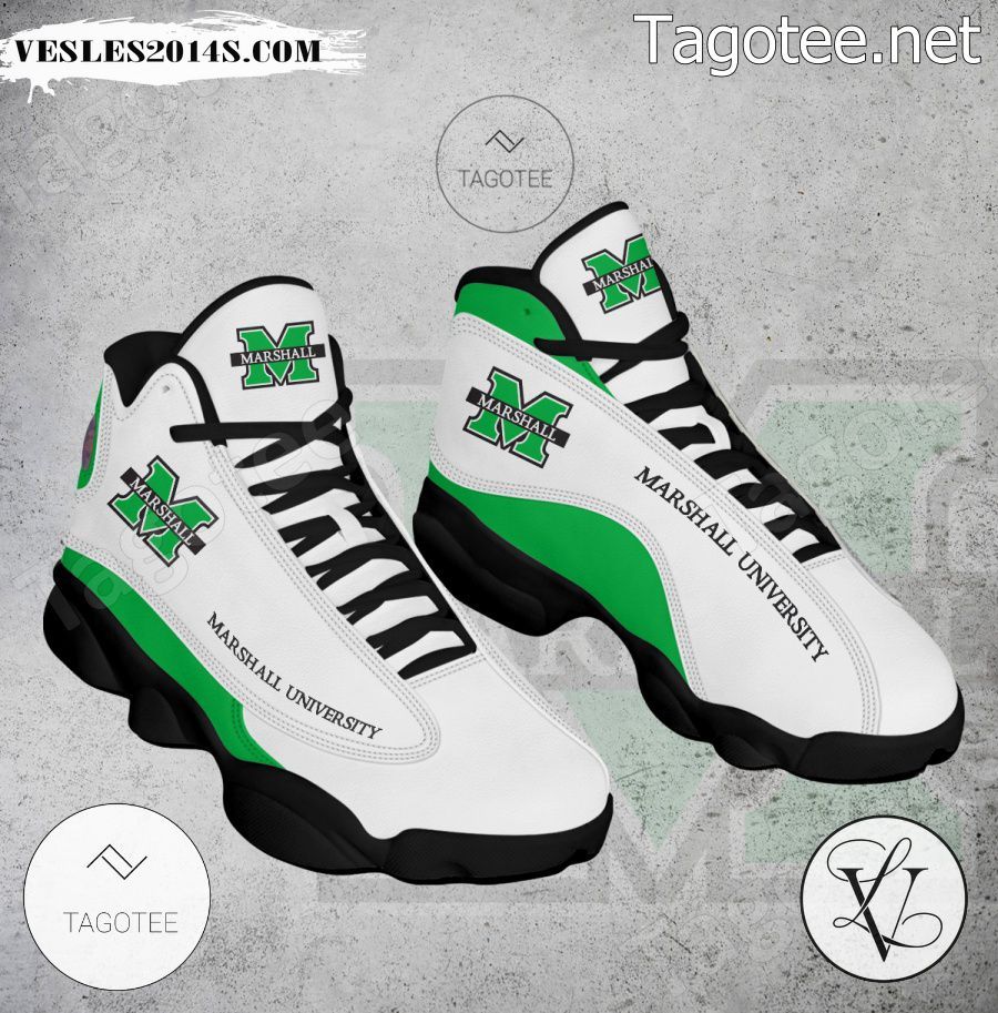 Marshall University Logo Air Jordan 13 Shoes - EmonShop-a