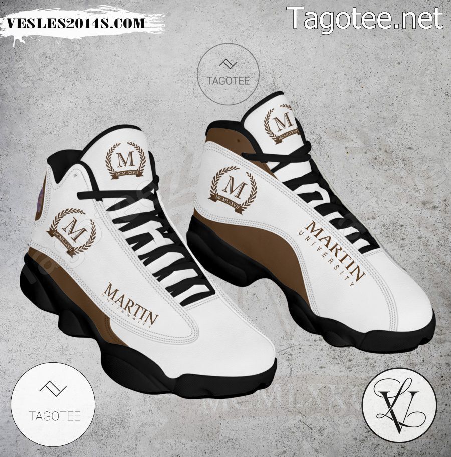 Martin University Logo Air Jordan 13 Shoes - EmonShop-a