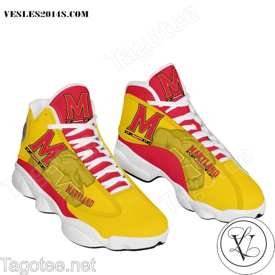 Maryland Terrapins Air Jordan 13 Shoes-a
