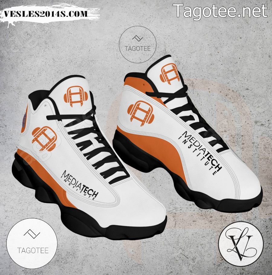 MediaTech Institute-Houston Logo Air Jordan 13 Shoes - EmonShop-a