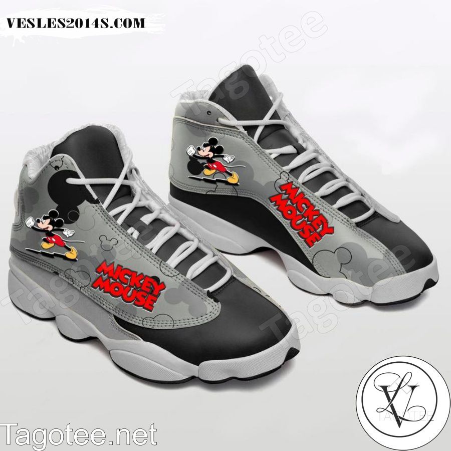 Mickey Mouse Gray Air Jordan 13 Shoes Mickey Mouse Gray Air Jordan 13 Shoes