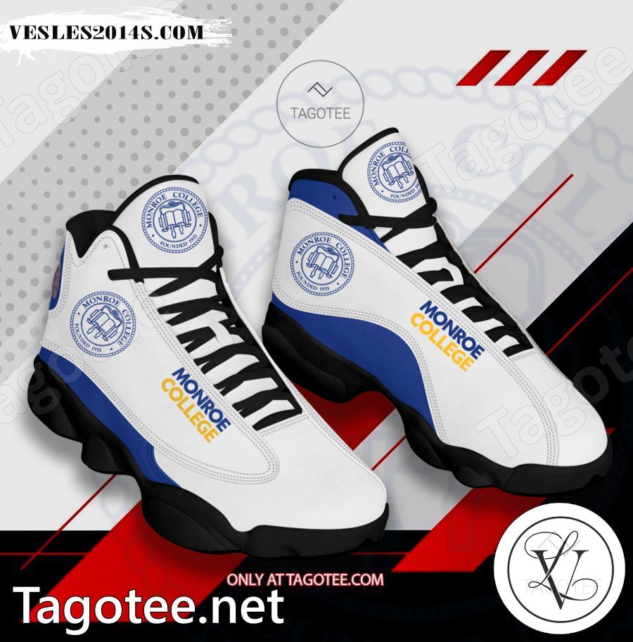 Monroe-College Logo Air Jordan 13 Shoes - BiShop a