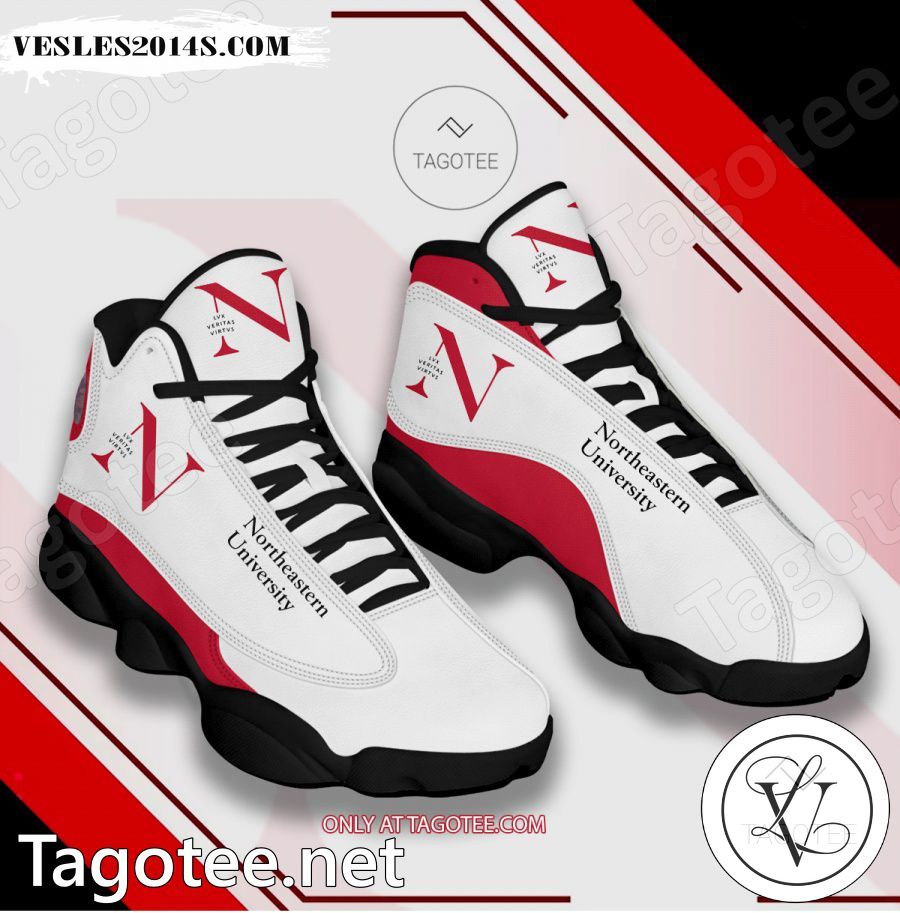 Northeastern-University Logo Air Jordan 13 Shoes - BiShop a