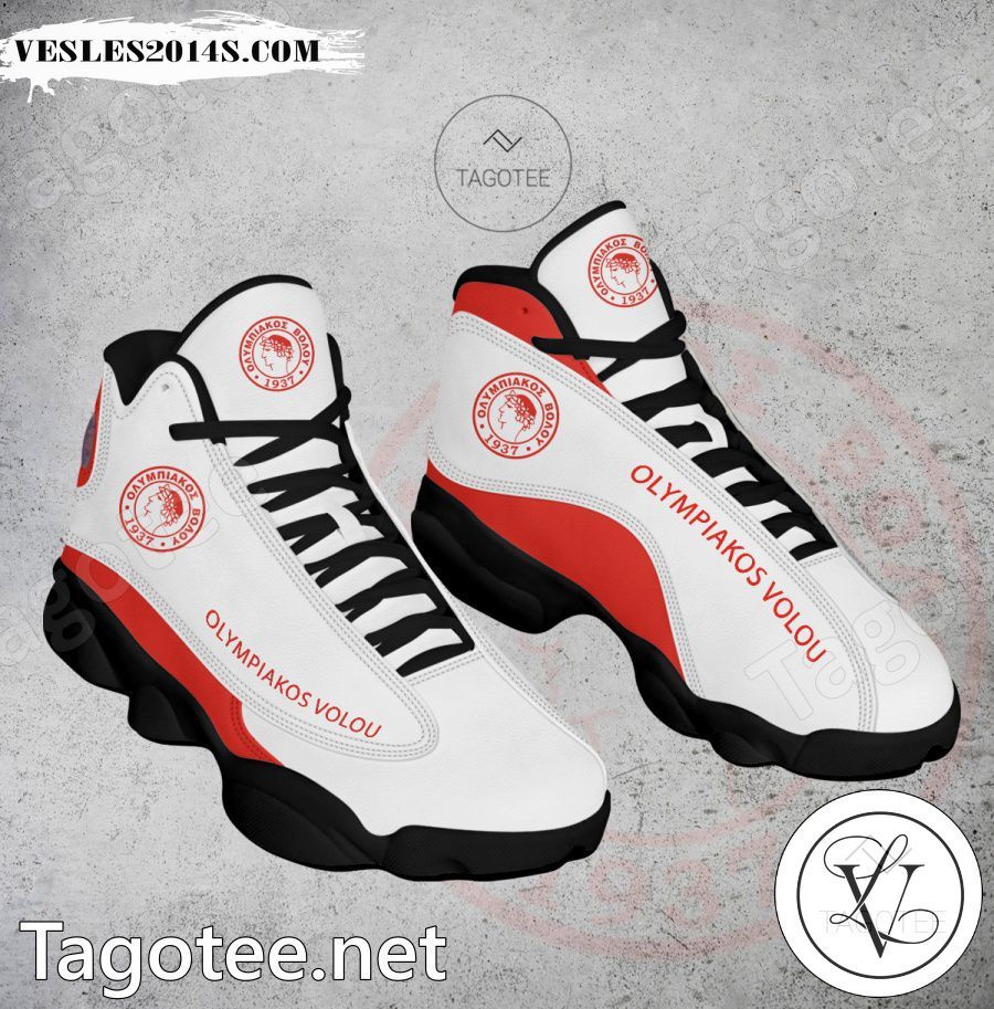 Olympiakos Volou Logo Air Jordan 13 Shoes - EmonShop-a