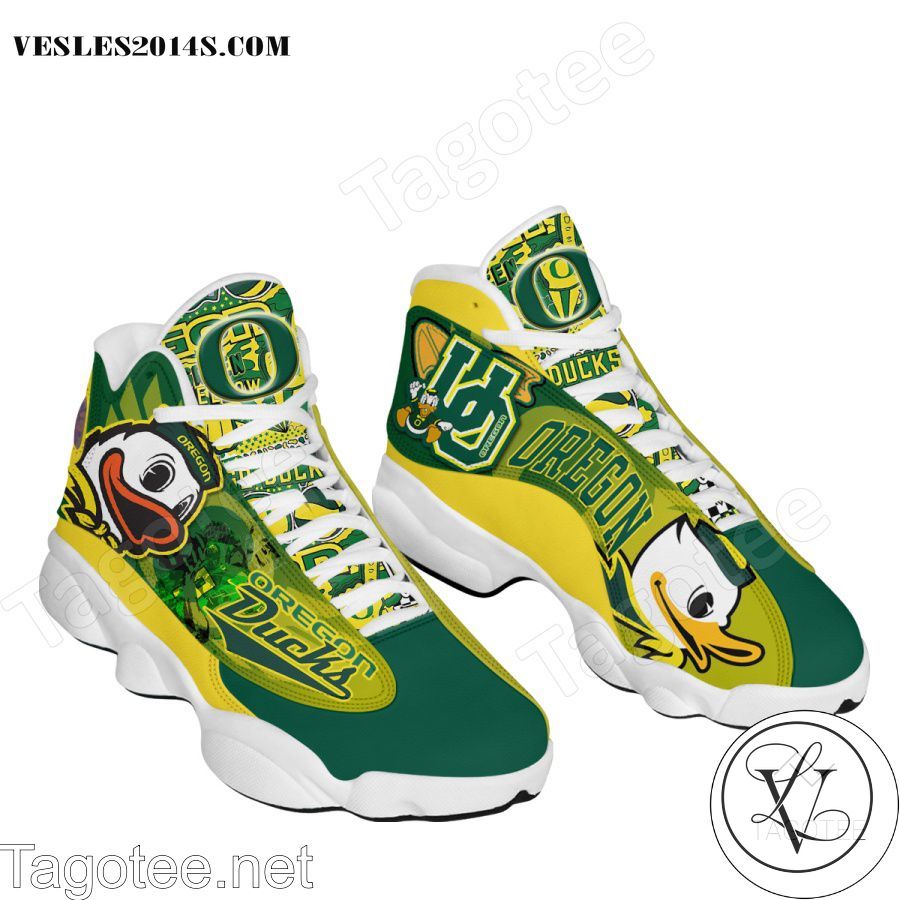 Oregon Ducks Air Jordan 13 Shoes-a