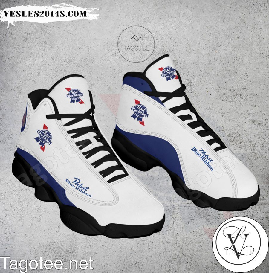 Pabst Blue Ribbon Logo Air Jordan 13 Shoes - MiuShop-a