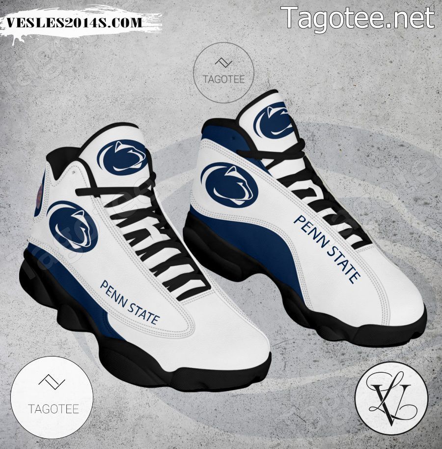 Penn State NCAA Logo Air Jordan 13 Shoes - BiShop-a