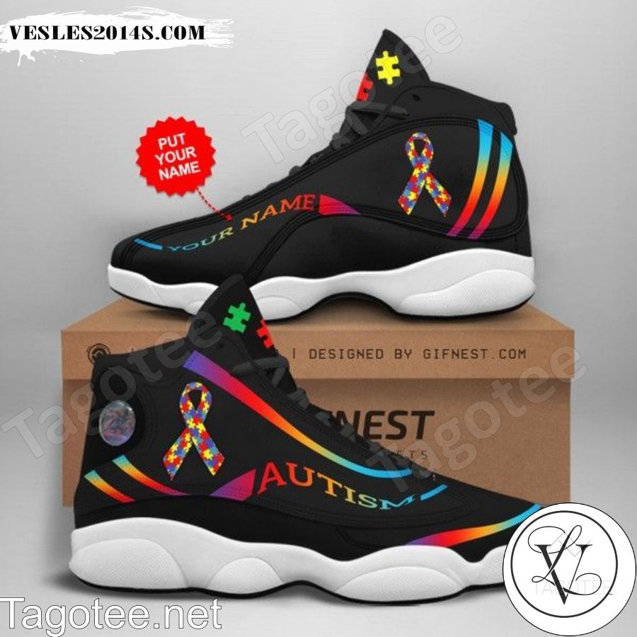 Personalized Autism Awareness Air Jordan 13 Shoes Personalized Autism Awareness Air Jordan 13 Shoes