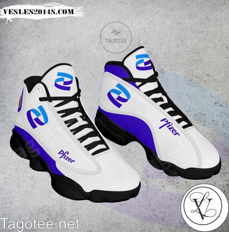 Pfizer Logo Air Jordan 13 Shoes - EmonShop-a