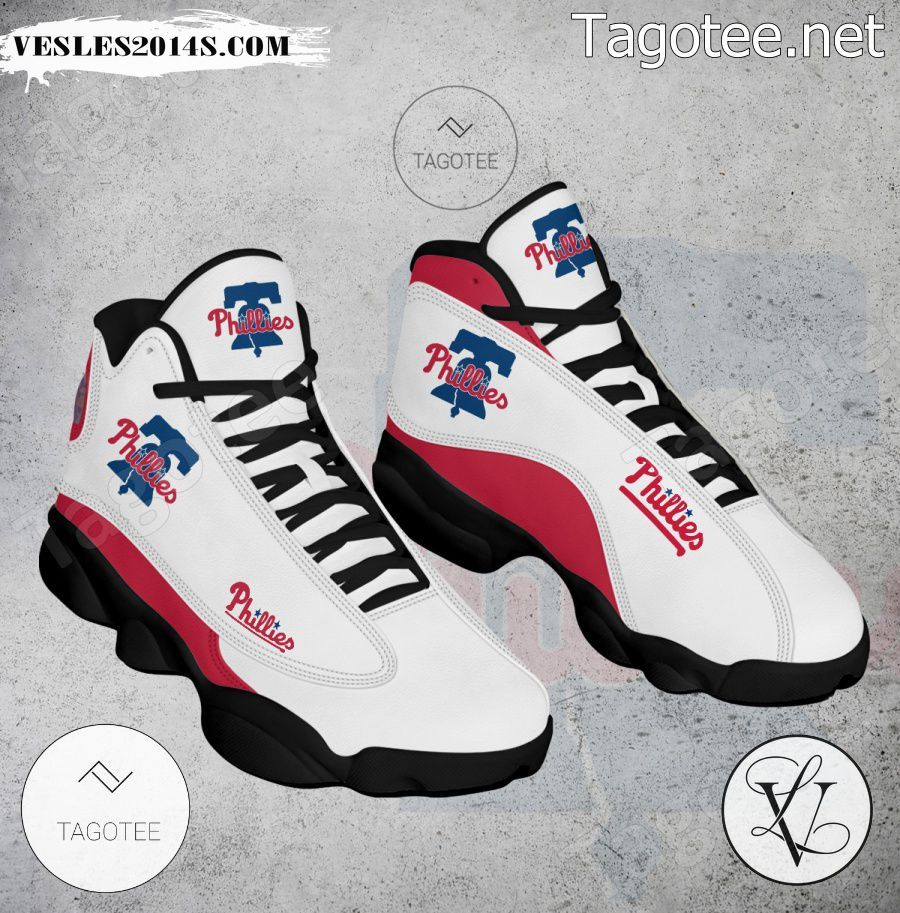Philadelphia Phillies Logo Air Jordan 13 Shoes - EmonShop-a