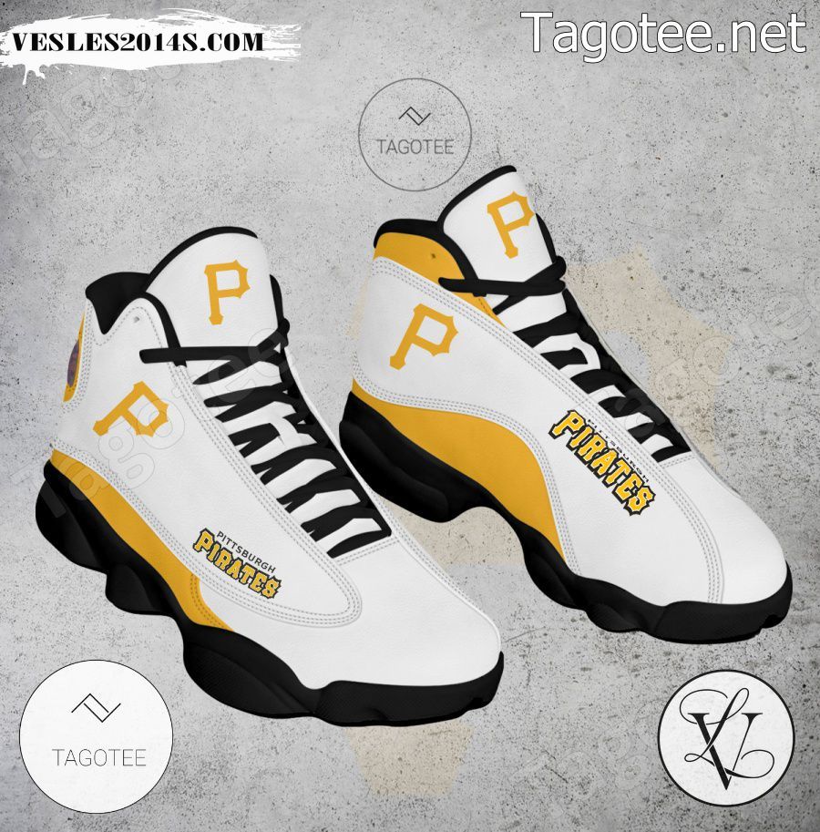 Pittsburgh Pirates Logo Air Jordan 13 Shoes - EmonShop-a