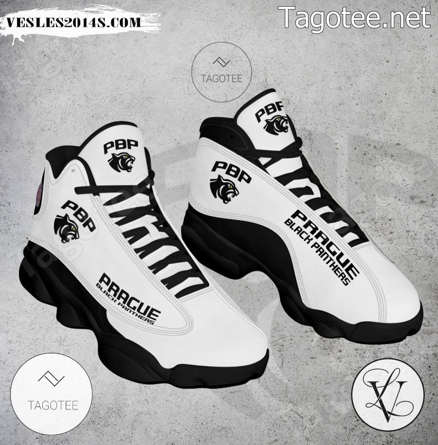 Prague Black Panthers Logo Air Jordan 13 Shoes - EmonShop-a