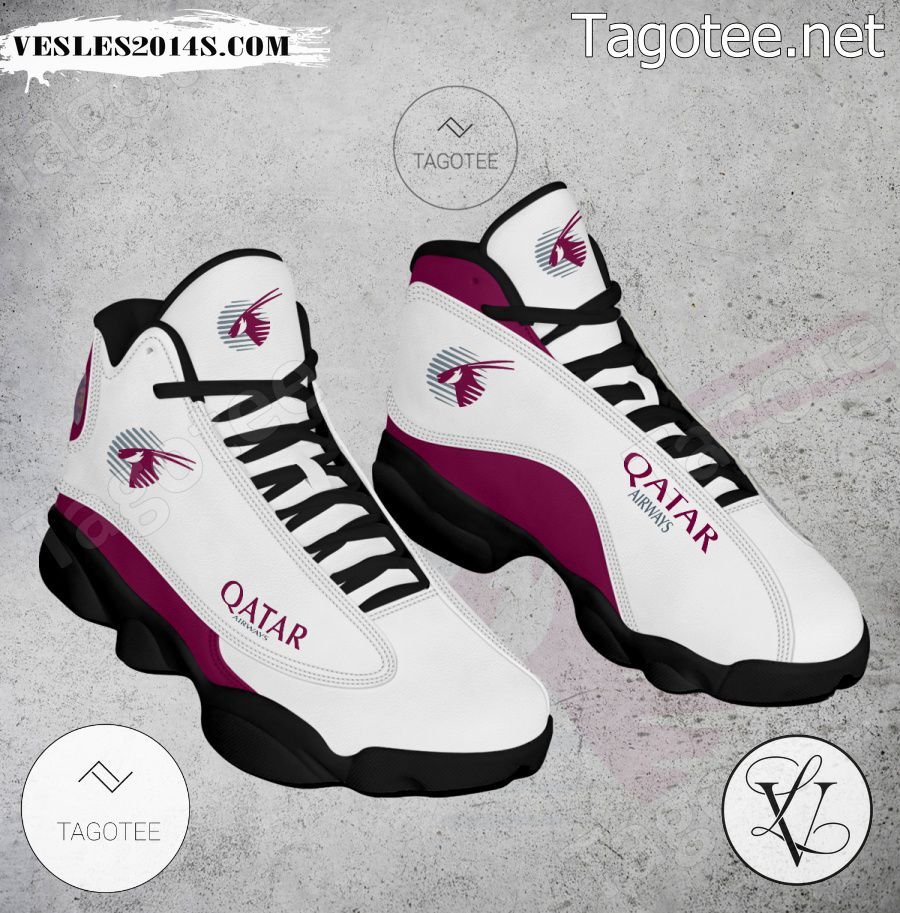 Qatar Airways Logo Air Jordan 13 Shoes - MiuShop-a