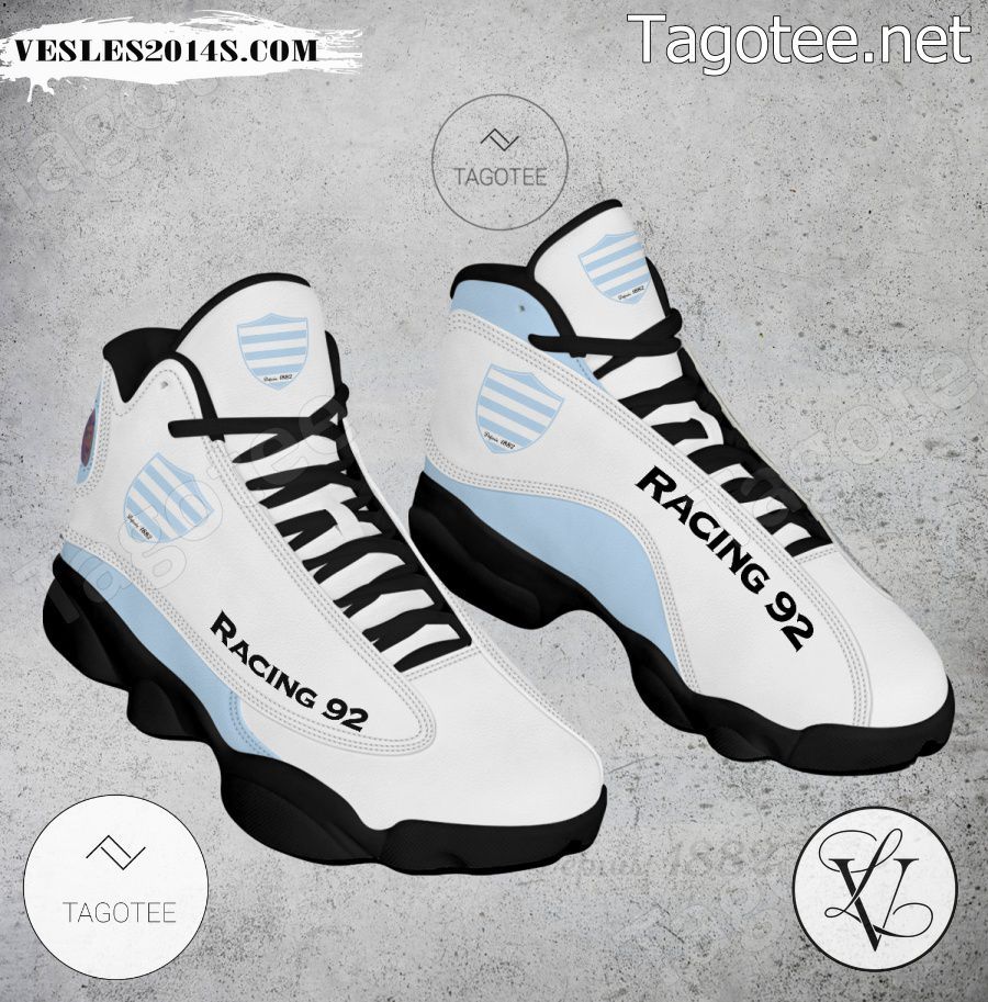Racing 92 Logo Air Jordan 13 Shoes - EmonShop-a