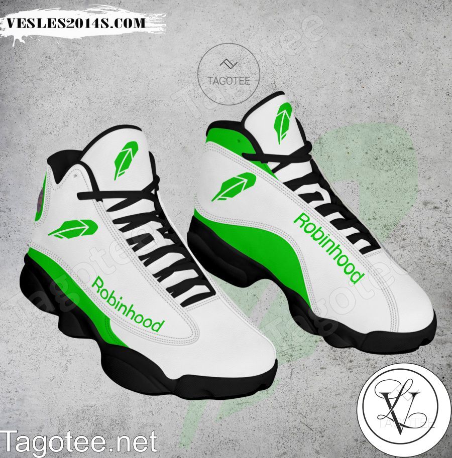 Robinhood Logo Air Jordan 13 Shoes - EmonShop-a