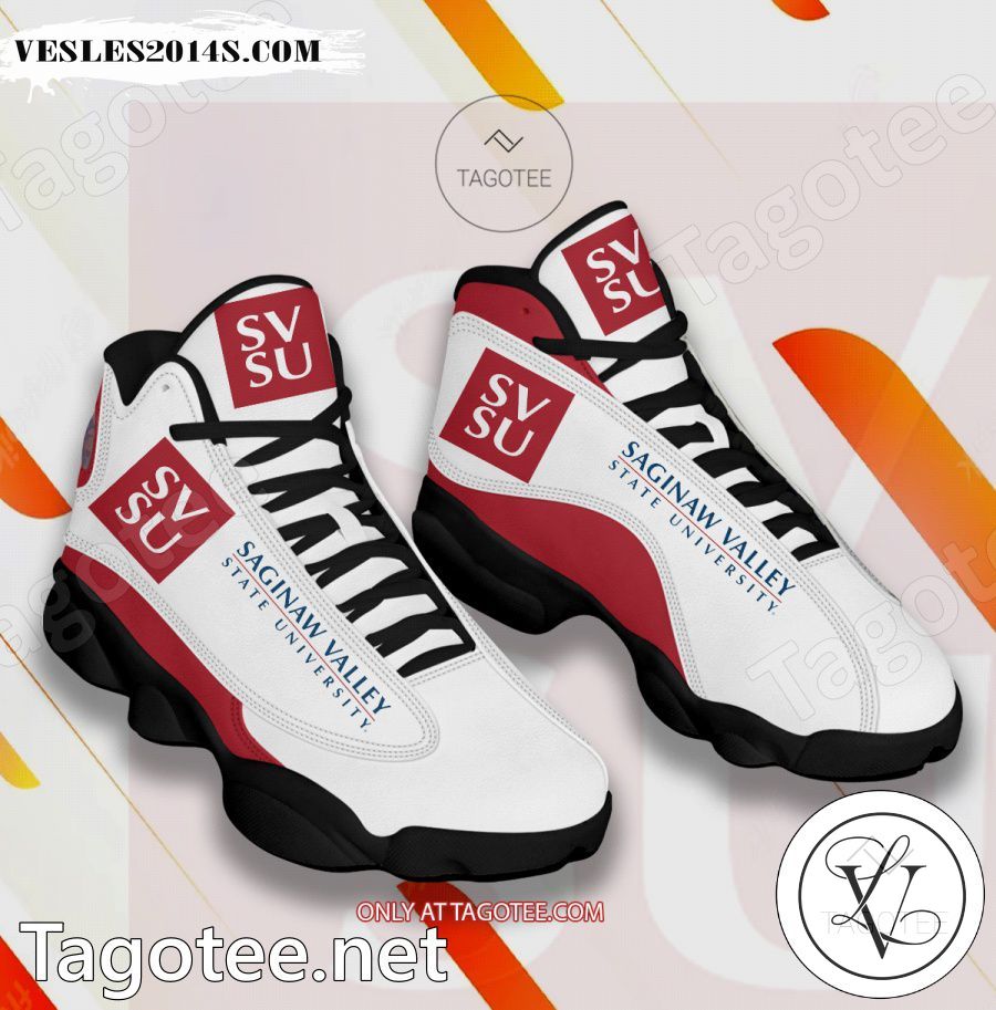 Saginaw-Valley-State-University Logo Air Jordan 13 Shoes - BiShop a