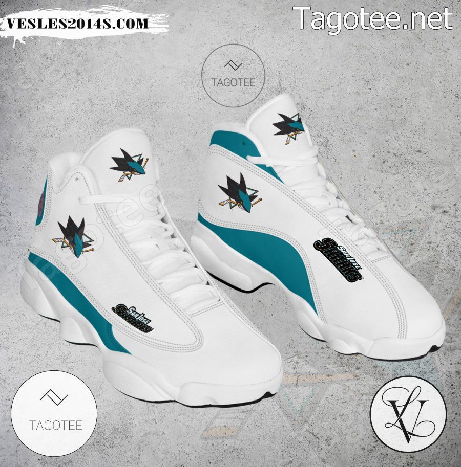 San Jose Sharks Logo Air Jordan 13 Shoes San Jose Sharks Logo Air Jordan 13 Shoes