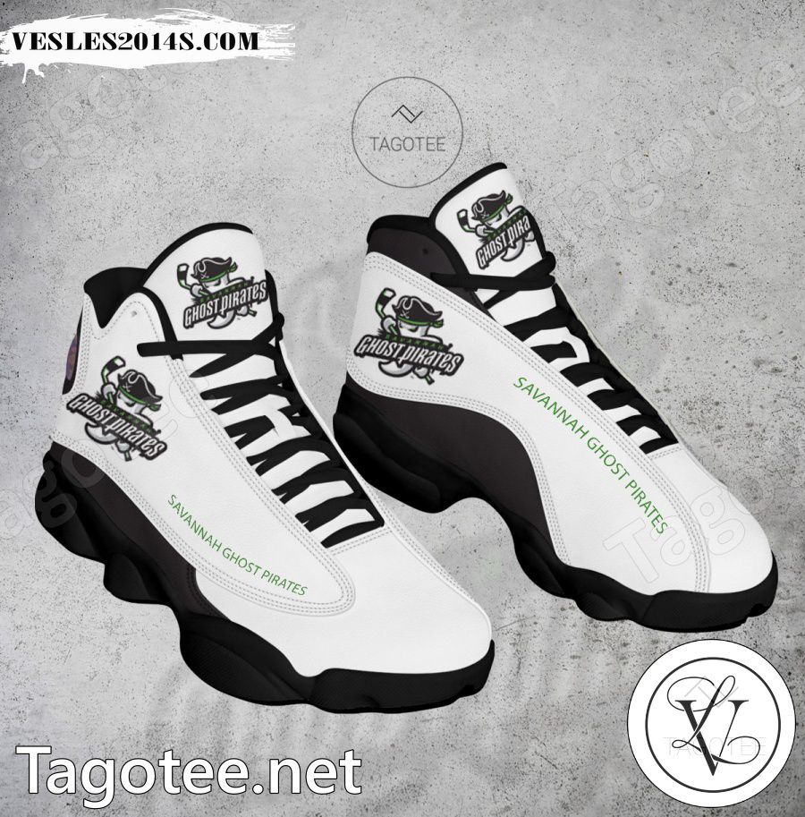 Savannah Ghost Pirates Club Air Jordan 13 Shoes - BiShop-a