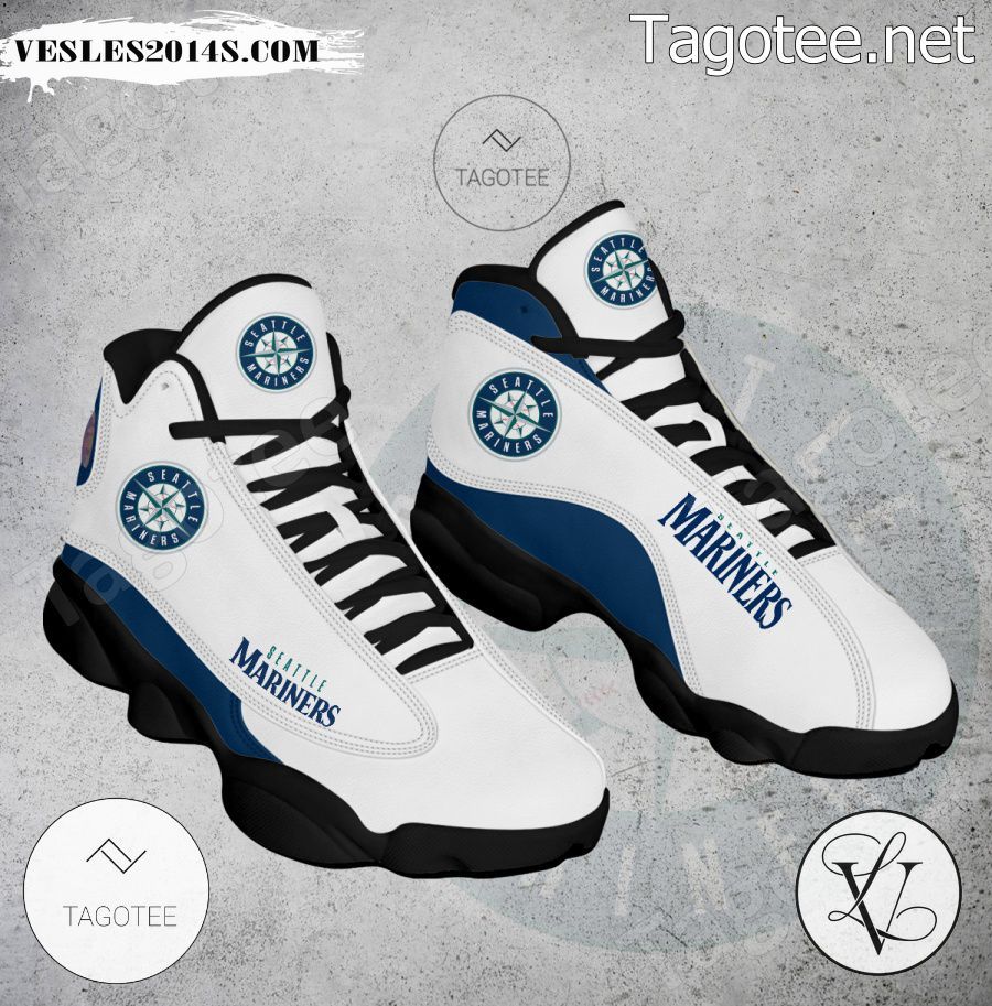 Seattle Mariners Logo Air Jordan 13 Shoes - EmonShop-a