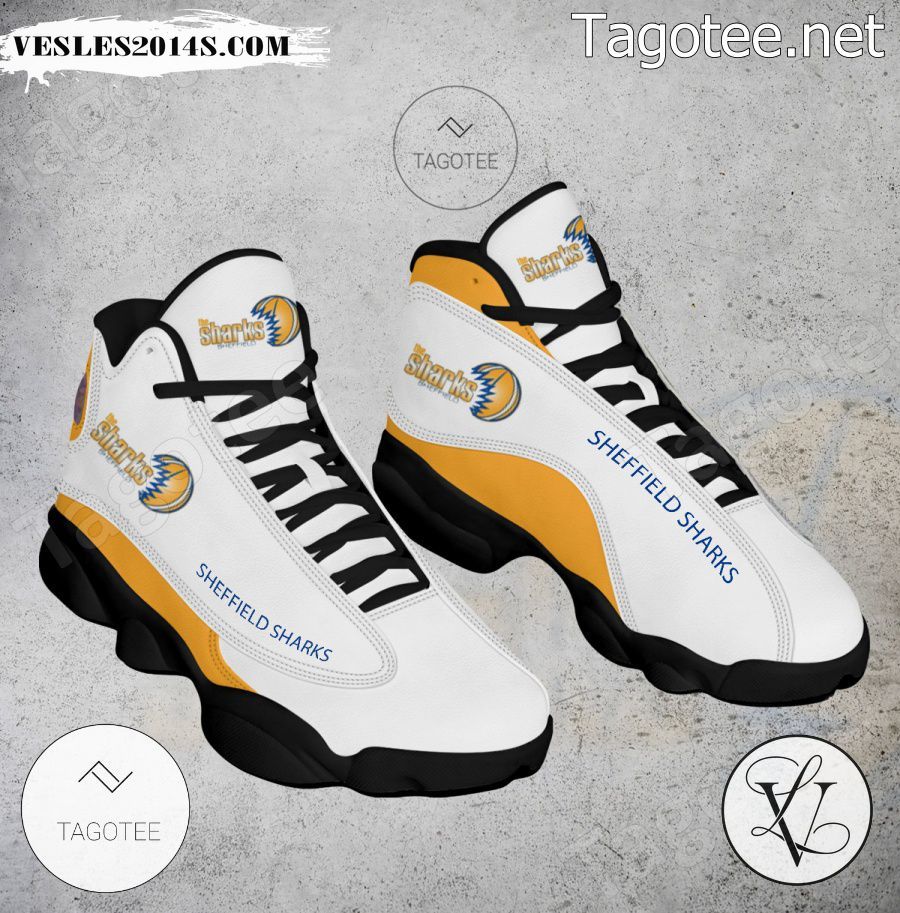 Sheffield Sharks Basketball Air Jordan 13 Shoes - BiShop-a