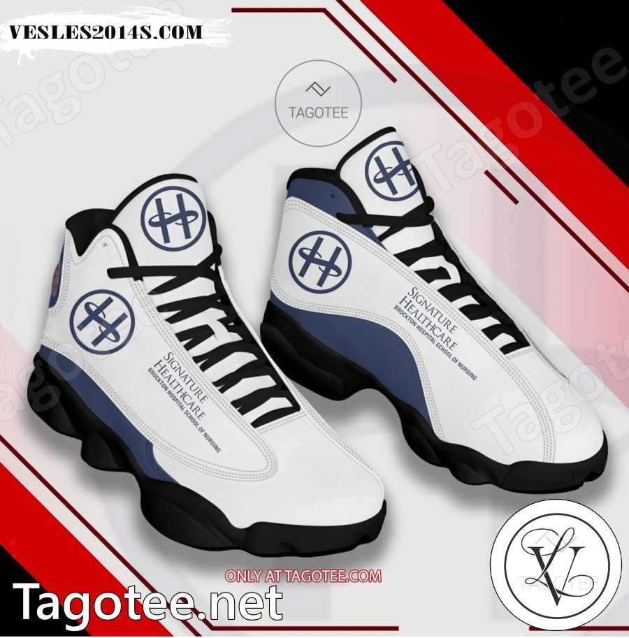 Signature-Healthcare-Brockton-Hospital-School-of-Nursing-Logo-Air-Jordan-13-Shoes-1
