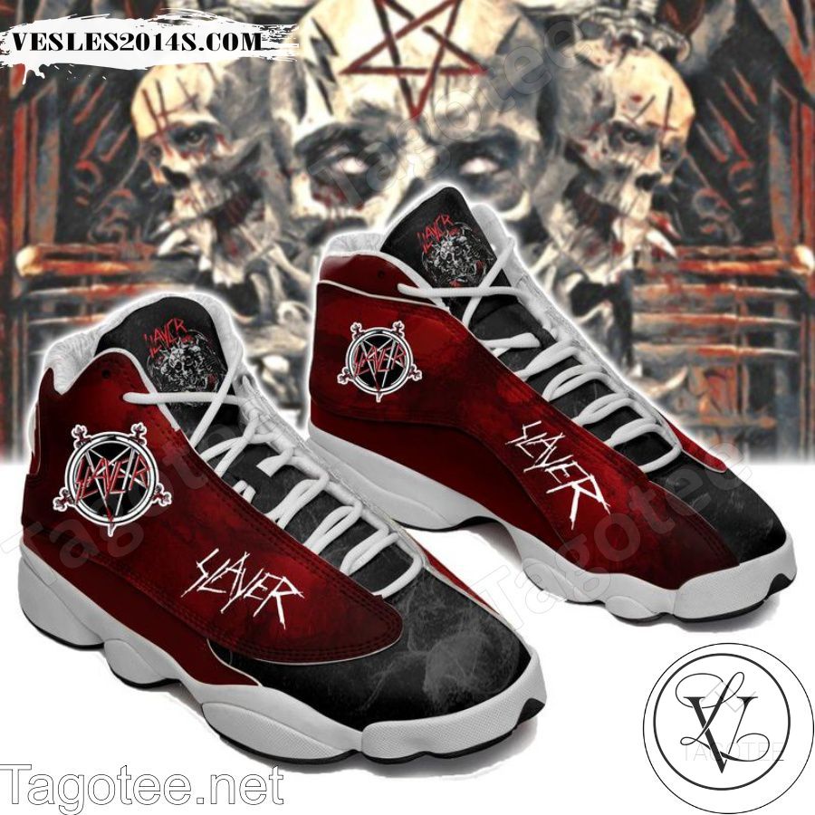 Slayer Rock Band Black Red Air Jordan 13 Shoes Slayer Rock Band Black Red Air Jordan 13 Shoes